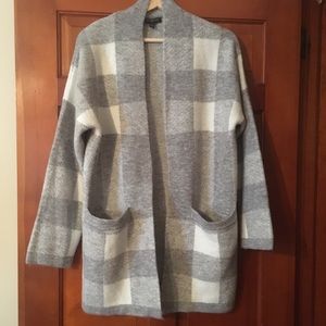 Banana Republic Plaid Cardigan NWOT